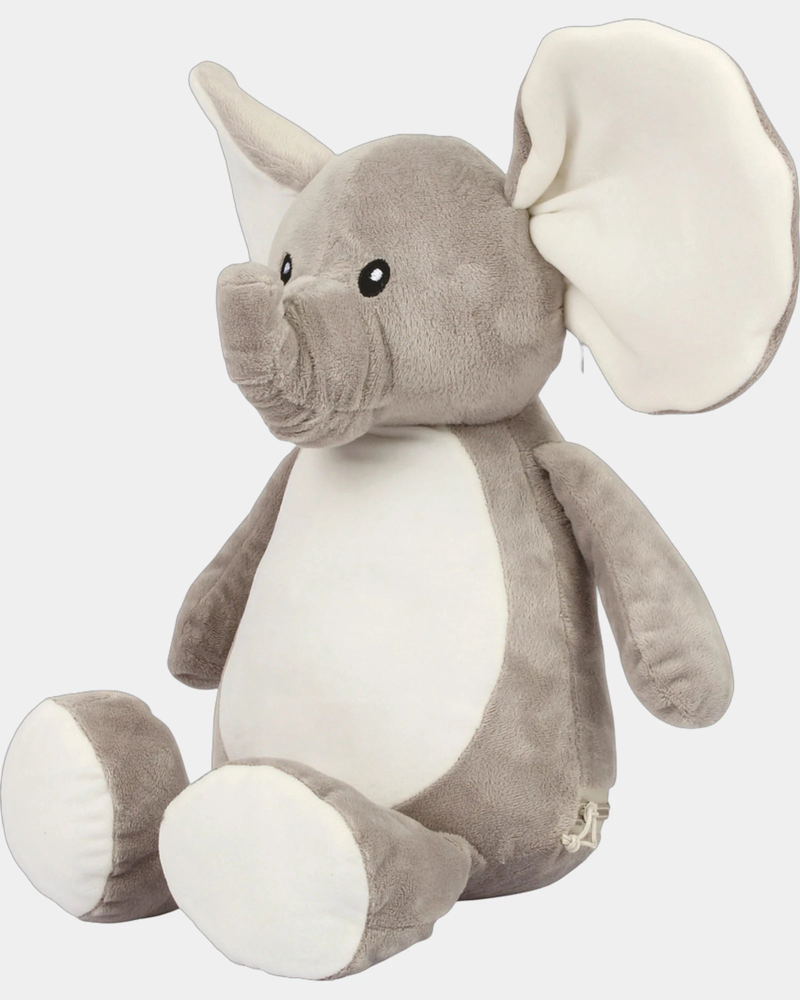 Peluche éléphant zippée à broder à personnaliser - 1